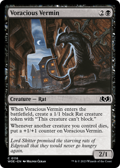 Voracious Vermin (116) [Wilds of Eldraine] foil - Deck Out Gaming