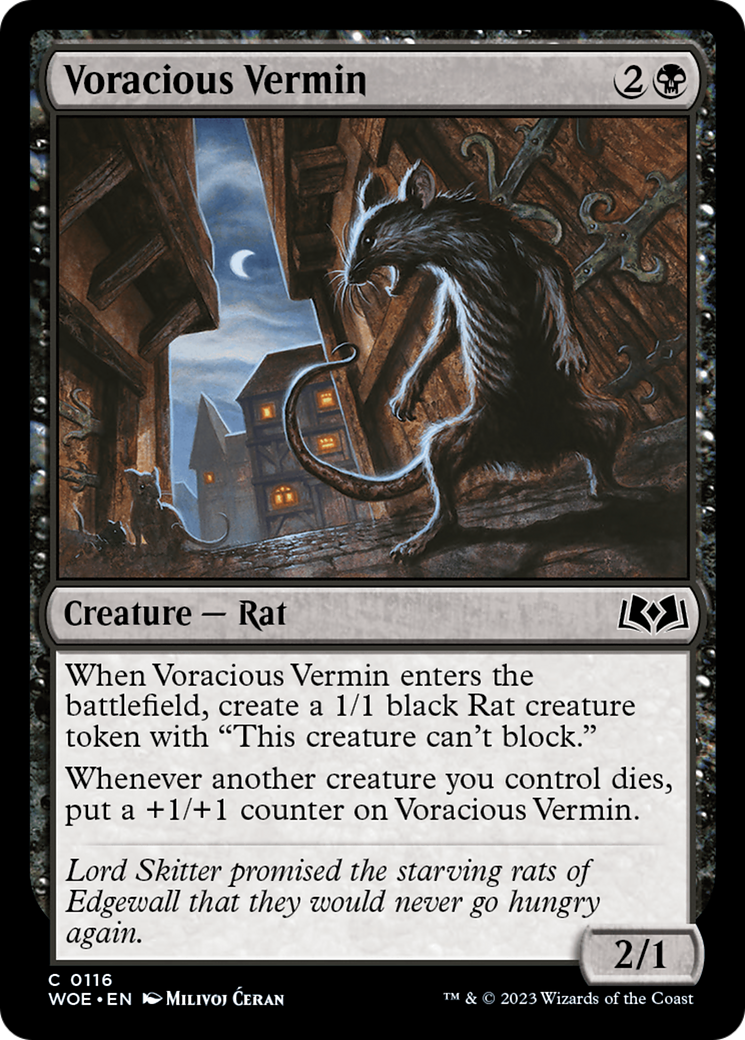 Voracious Vermin (116) [Wilds of Eldraine] foil - Deck Out Gaming