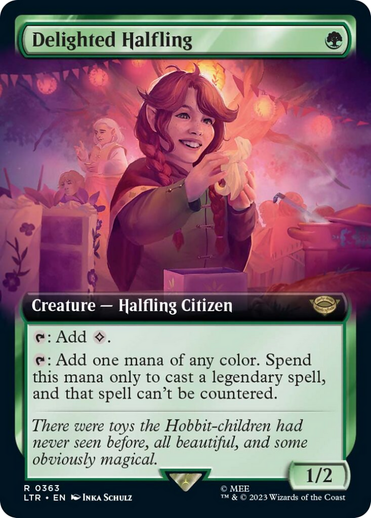 Delighted Halfling (Extended Art) (363) [The Lord of the Rings: Tales of Middle-earth] - Deck Out Gaming