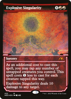 Explosive Singularity (422) [Kamigawa: Neon Dynasty] etched - Deck Out Gaming