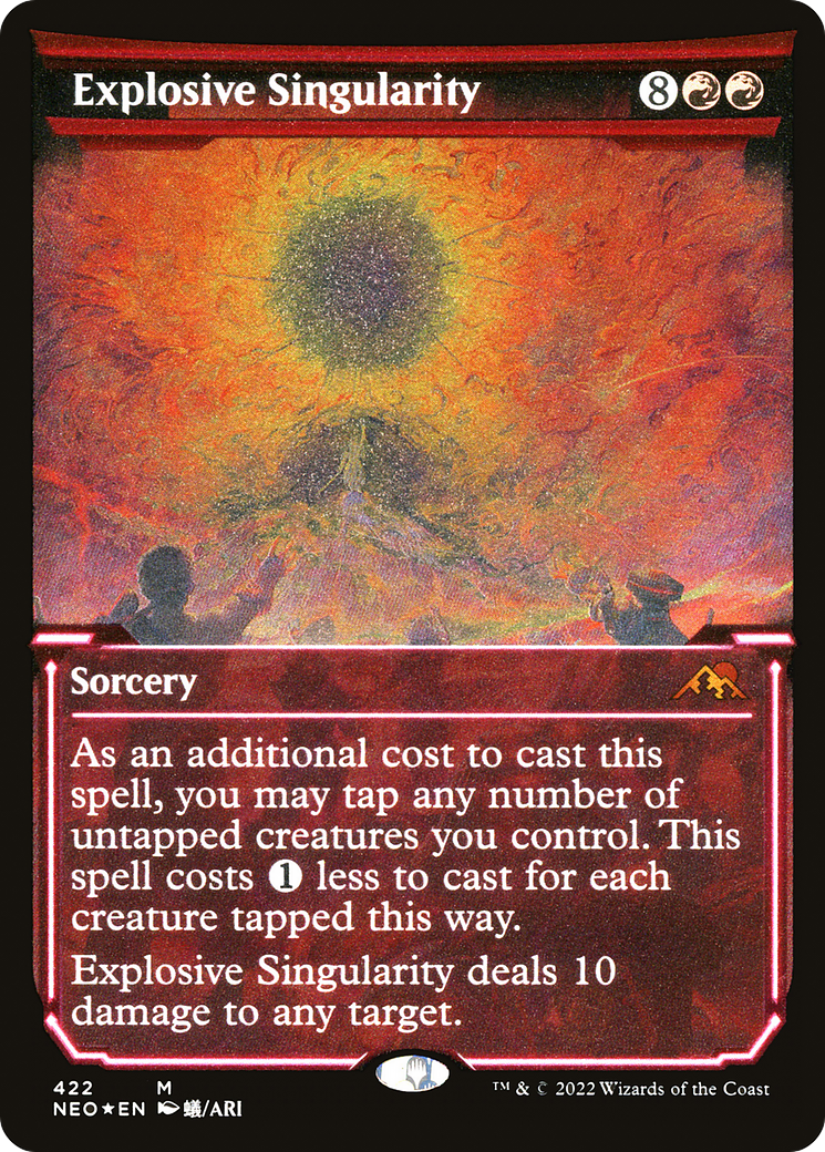 Explosive Singularity (422) [Kamigawa: Neon Dynasty] etched - Deck Out Gaming