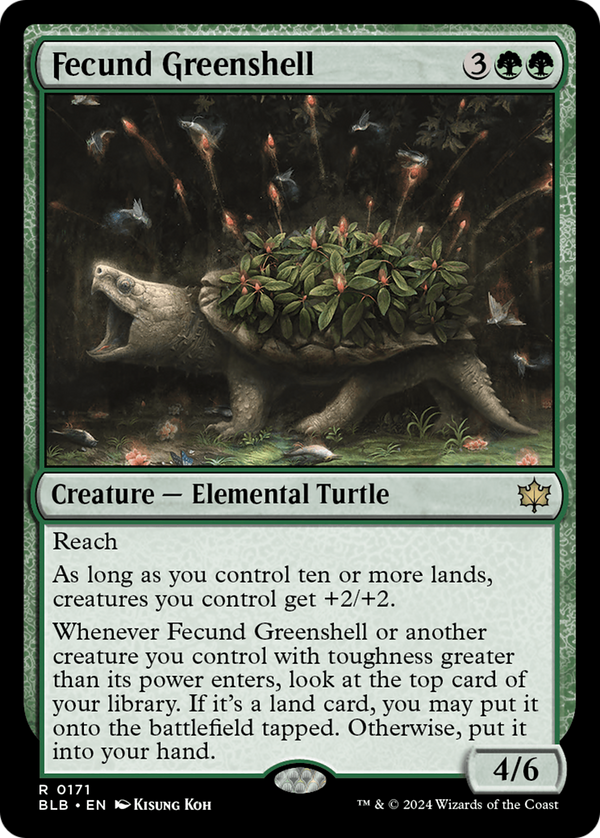 Fecund Greenshell (171) [Bloomburrow] - Deck Out Gaming