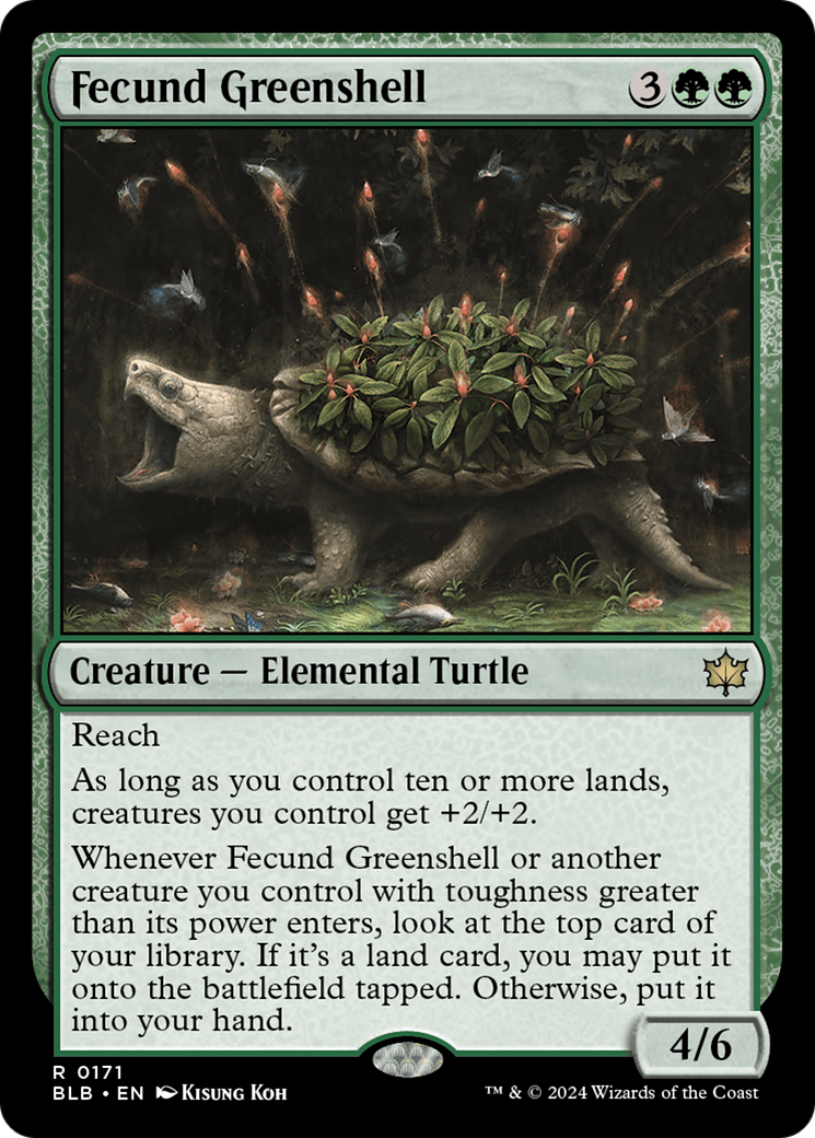 Fecund Greenshell (171) [Bloomburrow] - Deck Out Gaming