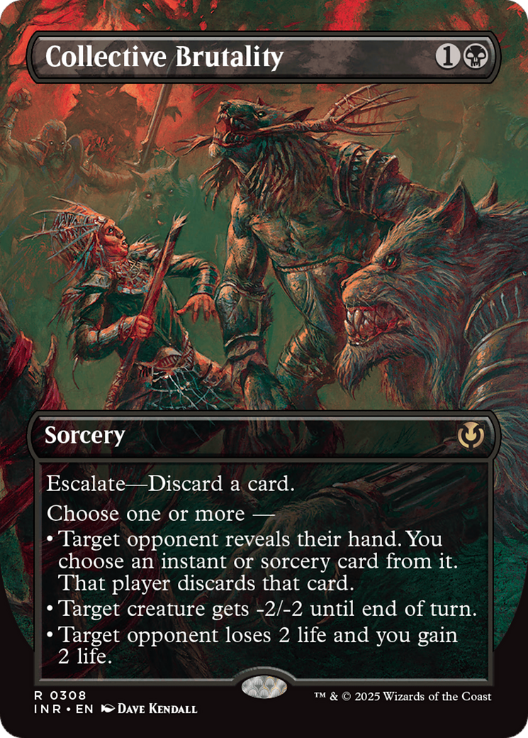 Collective Brutality (Borderless) (308) [Innistrad Remastered] foil - Deck Out Gaming