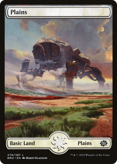 Plains (279) - Full Art (279) [The Brothers' War] foil - Deck Out Gaming