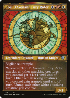 Tori D'Avenant, Fury Rider (Textured Foil) (363) [Dominaria United] foil - Deck Out Gaming