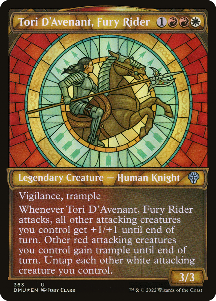 Tori D'Avenant, Fury Rider (Textured Foil) (363) [Dominaria United] foil - Deck Out Gaming