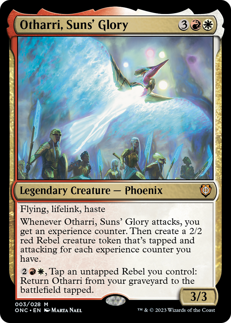 Otharri, Suns' Glory (3) [Phyrexia: All Will Be One Commander] foil - Deck Out Gaming