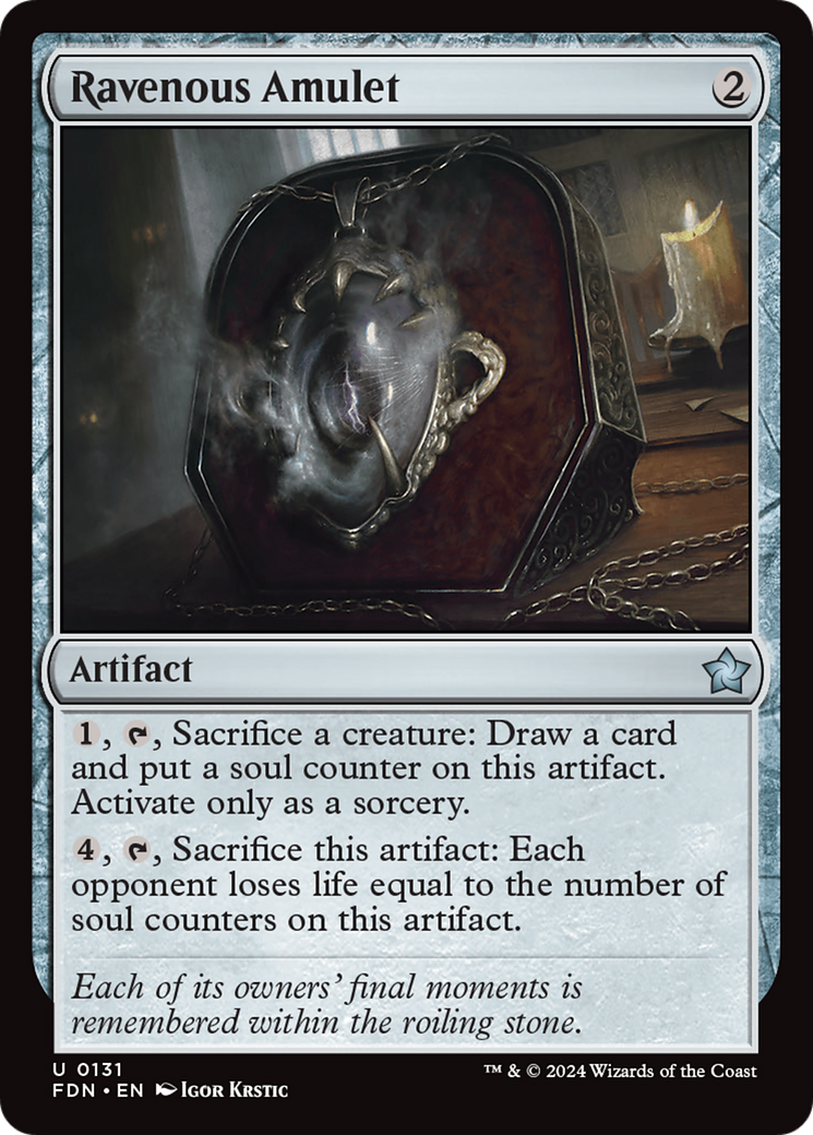 Ravenous Amulet (131) [Foundations] foil - Deck Out Gaming