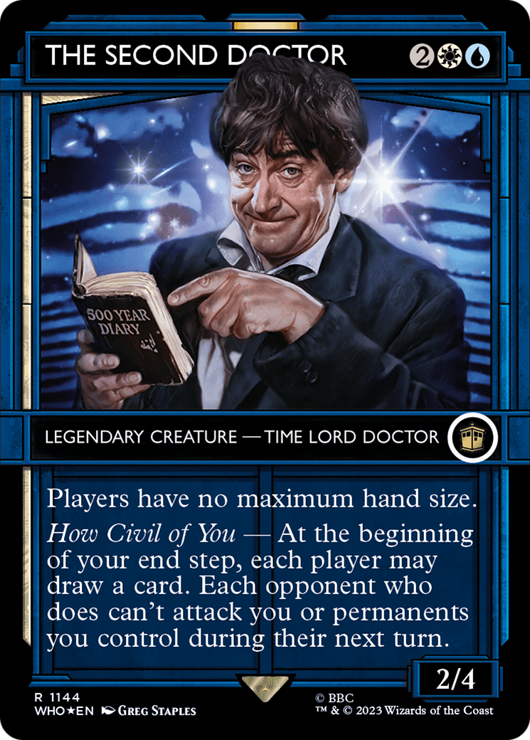 The Second Doctor (Showcase) (Surge Foil) (1144) [Doctor Who] foil - Deck Out Gaming
