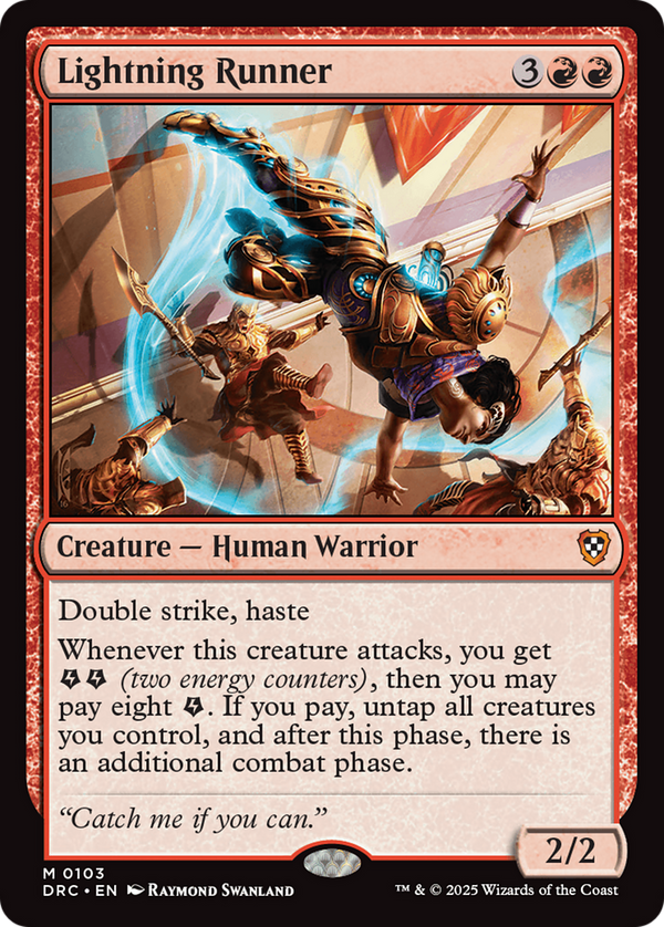 Lightning Runner (103) [Commander: Aetherdrift] - Deck Out Gaming