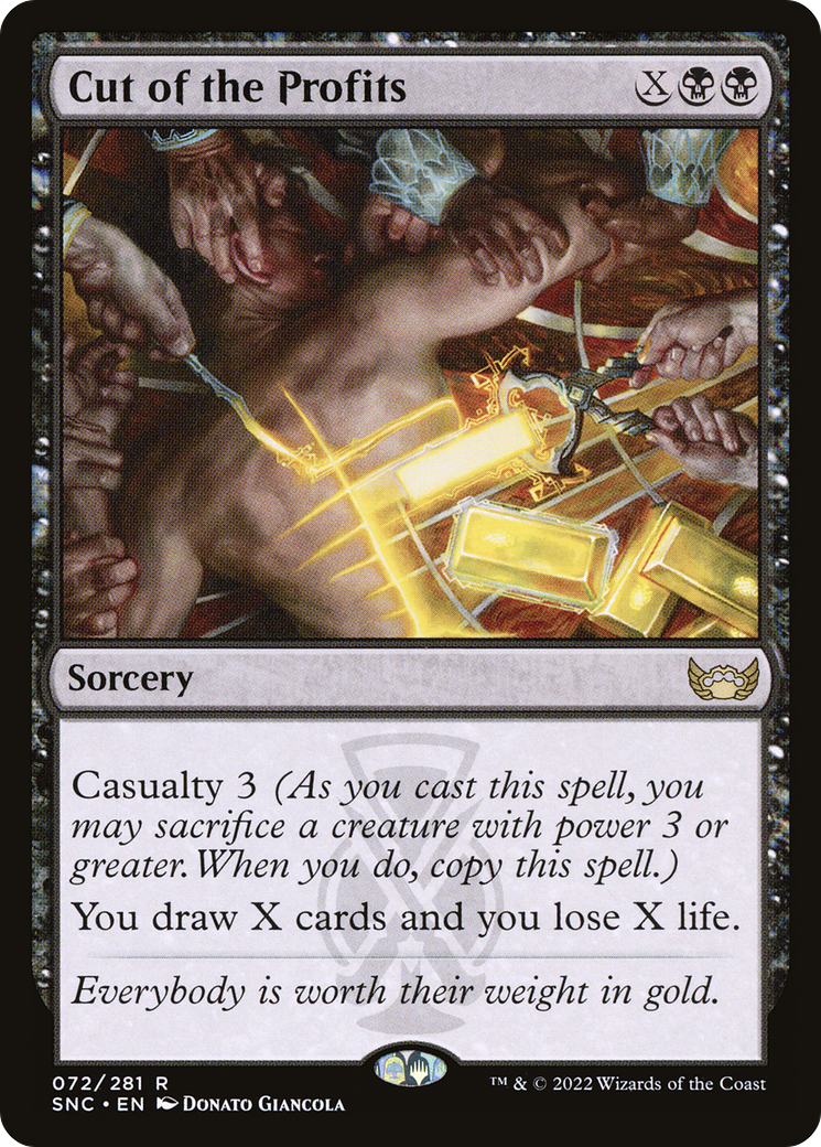 Cut of the Profits (72) [Streets of New Capenna] foil - Deck Out Gaming