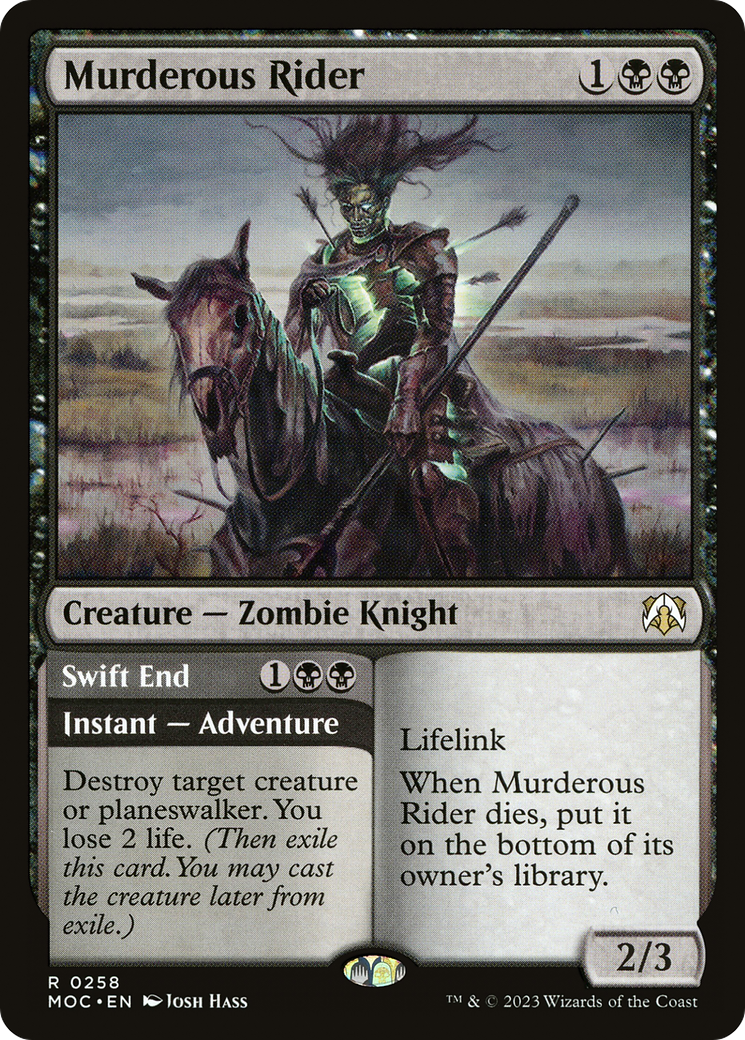 Murderous Rider (258) [March of the Machine Commander] - Deck Out Gaming