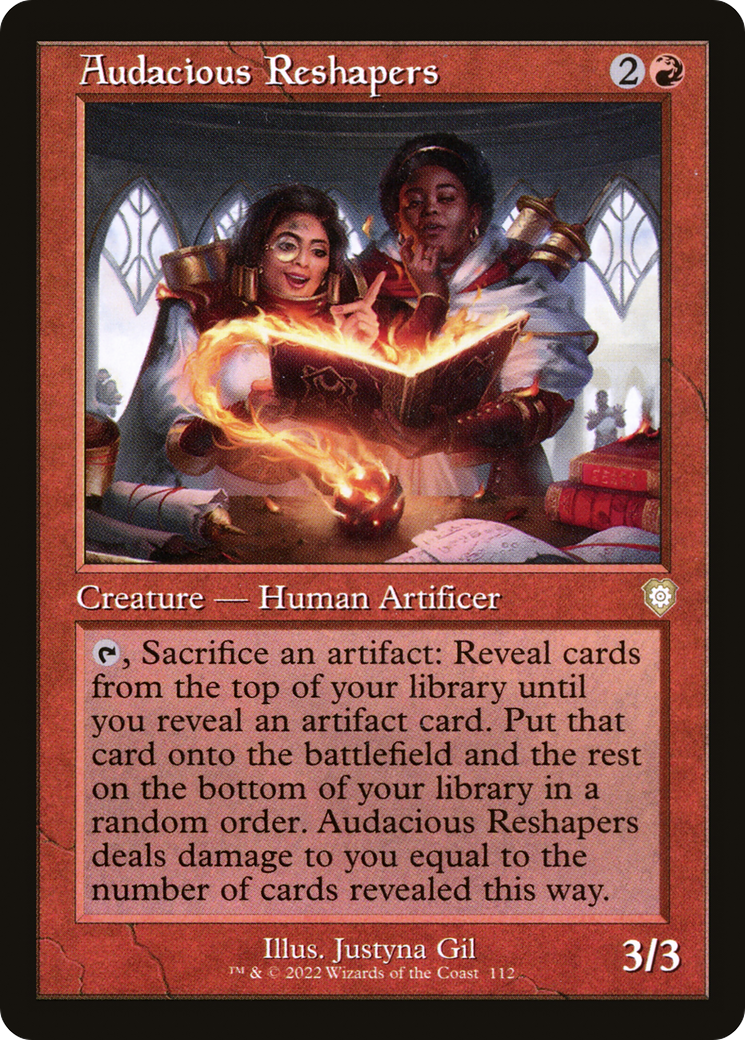 Audacious Reshapers (Retro Frame) (112) [Commander: The Brothers' War] - Deck Out Gaming