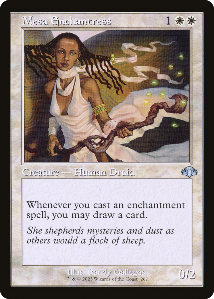 Mesa Enchantress (Retro Frame) (267) [Dominaria Remastered] foil - Deck Out Gaming