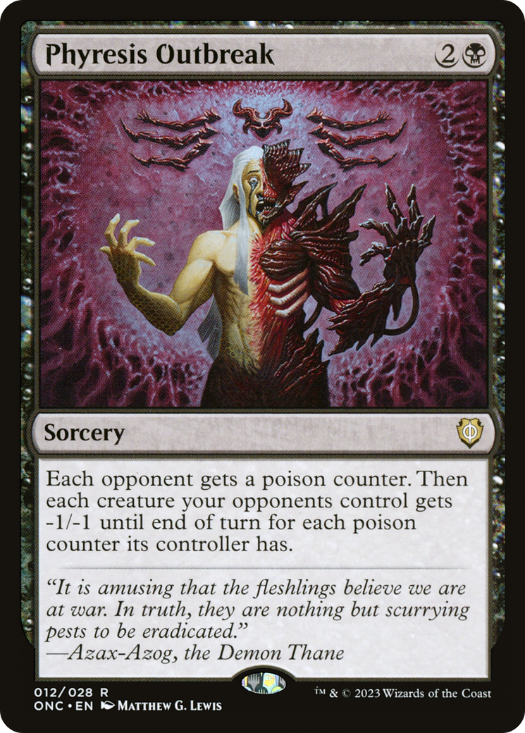 Phyresis Outbreak (12) [Commander: Phyrexia: All Will Be One] - Deck Out Gaming