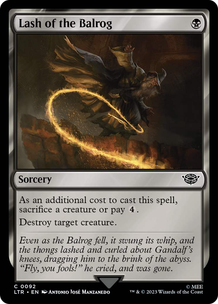 Lash of the Balrog (92) [The Lord of the Rings: Tales of Middle-earth] - Deck Out Gaming