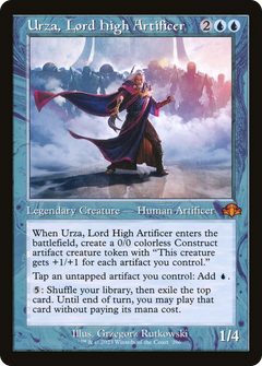 Urza, Lord High Artificer (Retro Frame) (296) [Dominaria Remastered] - Deck Out Gaming