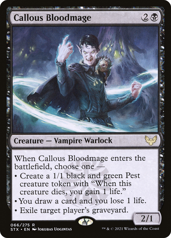 Callous Bloodmage (66) [Strixhaven: School of Mages] foil - Deck Out Gaming