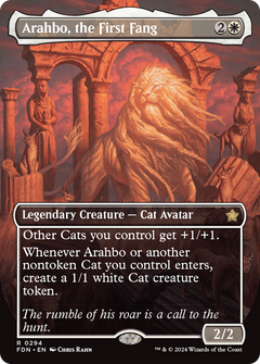 Arahbo, the First Fang (Borderless) (294) [Foundations] - Deck Out Gaming