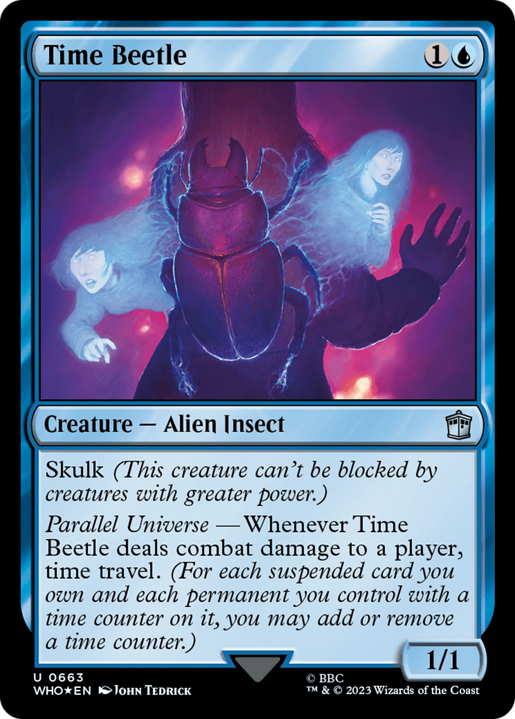 Time Beetle (Surge Foil) (663) [Doctor Who] foil - Deck Out Gaming