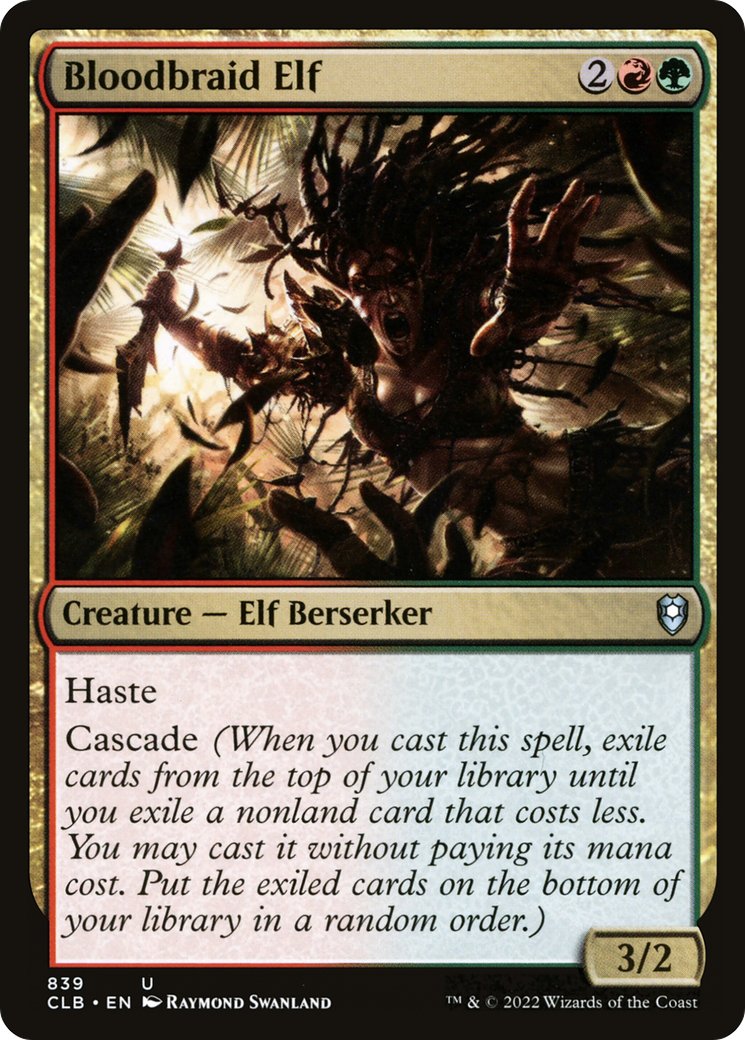 Bloodbraid Elf (839) [Commander Legends: Battle for Baldur's Gate] - Deck Out Gaming