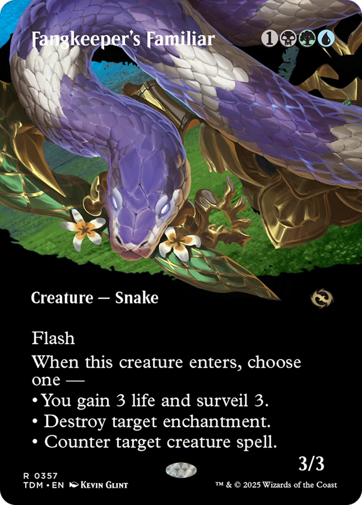 Fangkeeper's Familiar (Borderless) (357) [Tarkir: Dragonstorm] foil - Deck Out Gaming