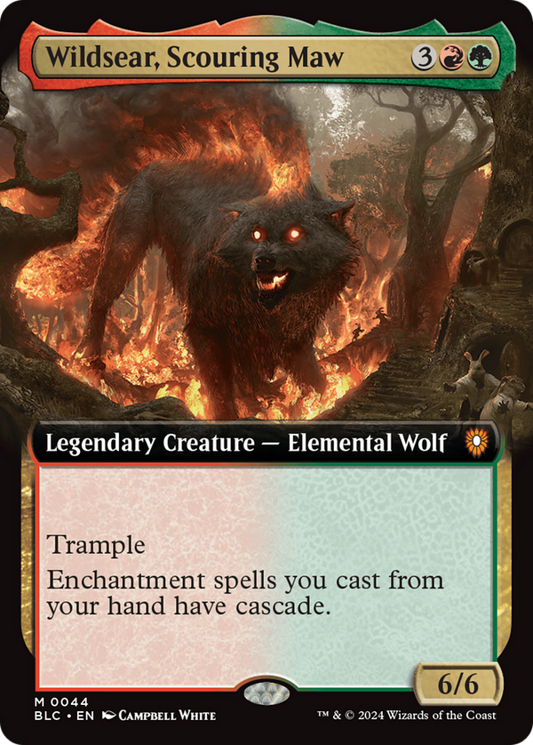 Wildsear, Scouring Maw (Extended Art) (44) [Bloomburrow Commander] foil - Deck Out Gaming