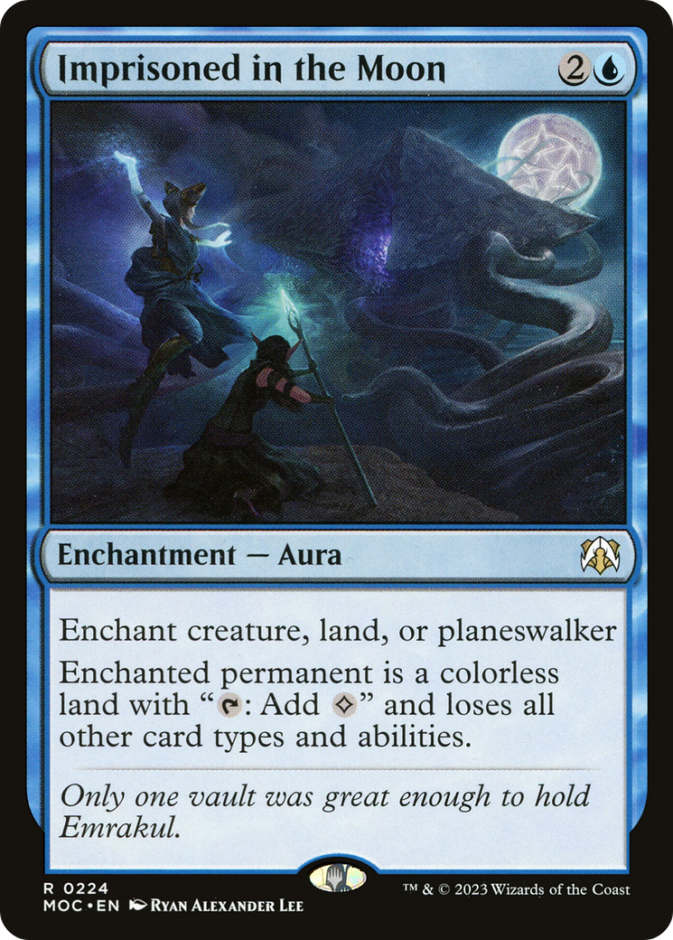Imprisoned in the Moon (224) [March of the Machine Commander] - Deck Out Gaming
