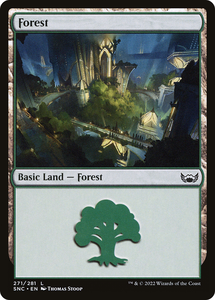 Forest (271) (271) [Streets of New Capenna] foil - Deck Out Gaming