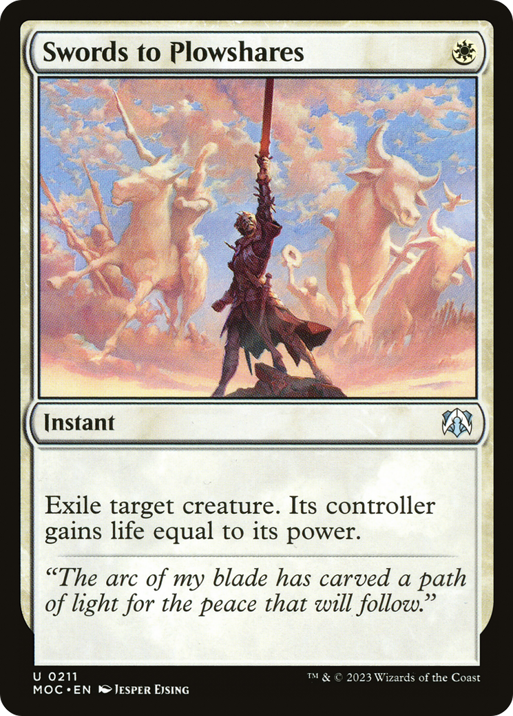Swords to Plowshares (211) [March of the Machine Commander] - Deck Out Gaming