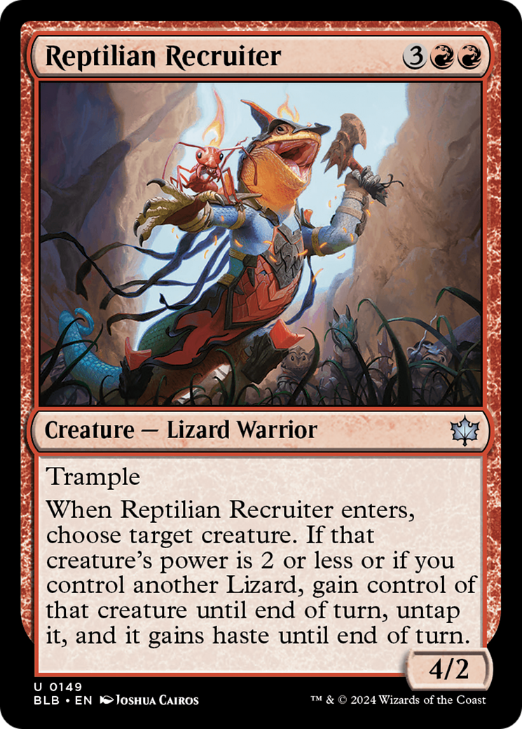 Reptilian Recruiter (149) [Bloomburrow] foil - Deck Out Gaming