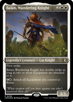 Balan, Wandering Knight (458) [Commander Masters] etched - Deck Out Gaming
