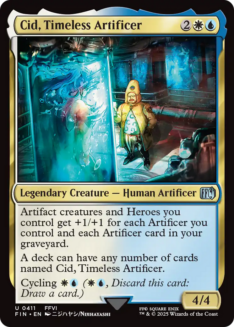 Cid, Timeless Artificer (411) [FINAL FANTASY] - Deck Out Gaming