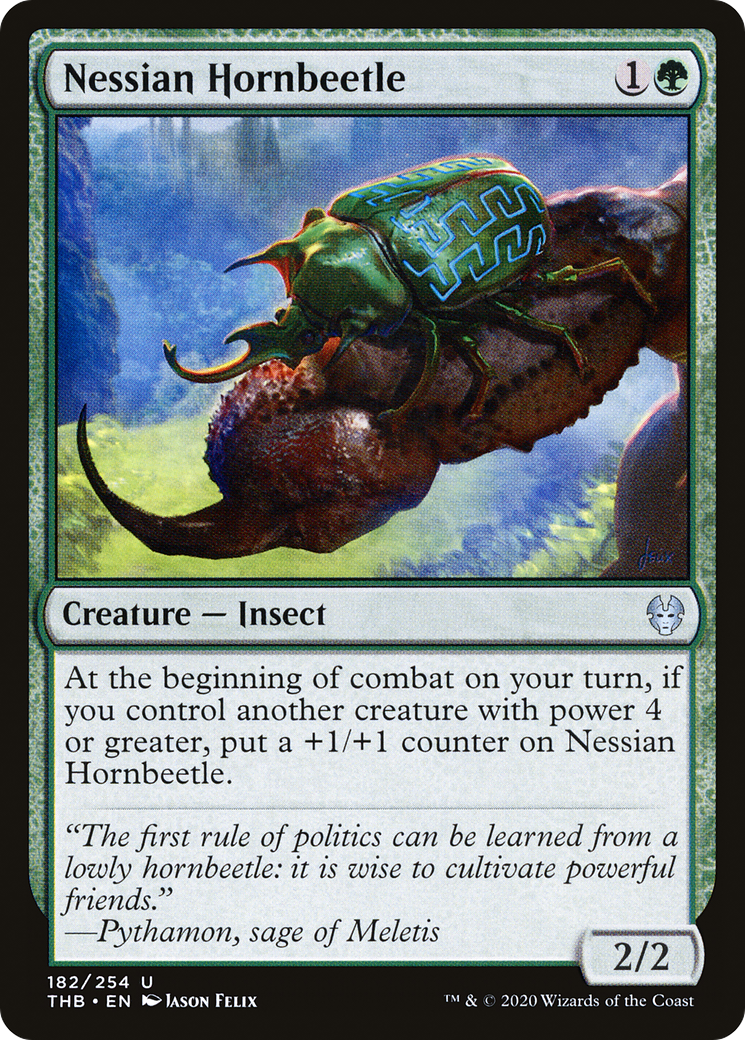 Nessian Hornbeetle (182) [Theros Beyond Death] foil - Deck Out Gaming