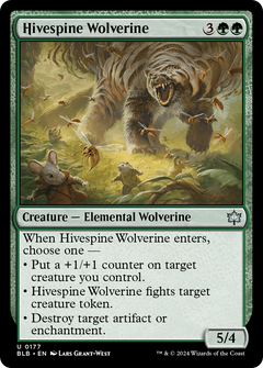 Hivespine Wolverine (177) [Bloomburrow] - Deck Out Gaming