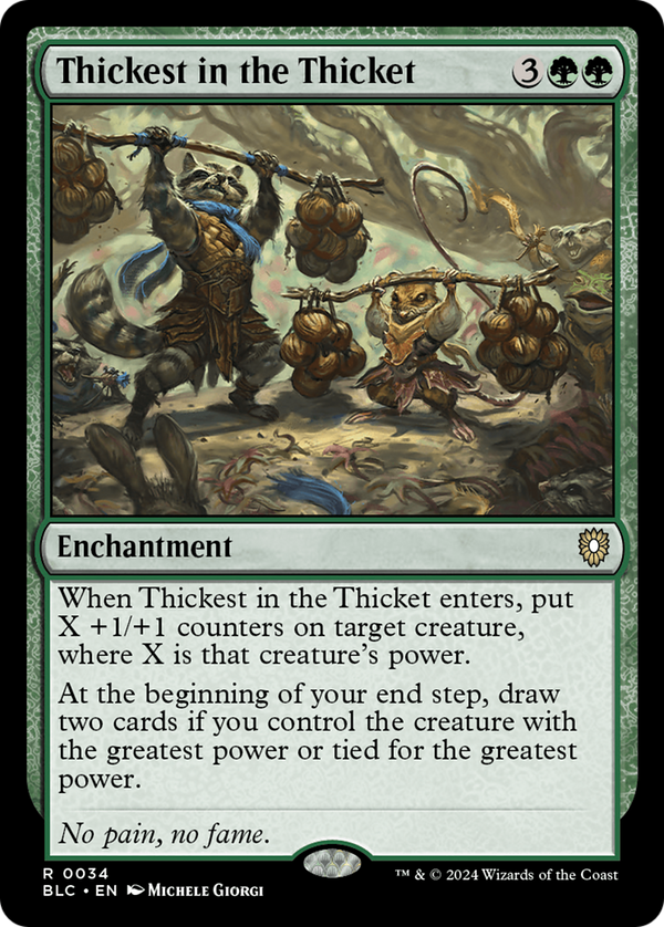 Thickest in the Thicket (34) [Bloomburrow Commander] - Deck Out Gaming