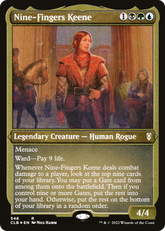 Nine-Fingers Keene (546) [Commander Legends: Battle for Baldur's Gate] etched - Deck Out Gaming