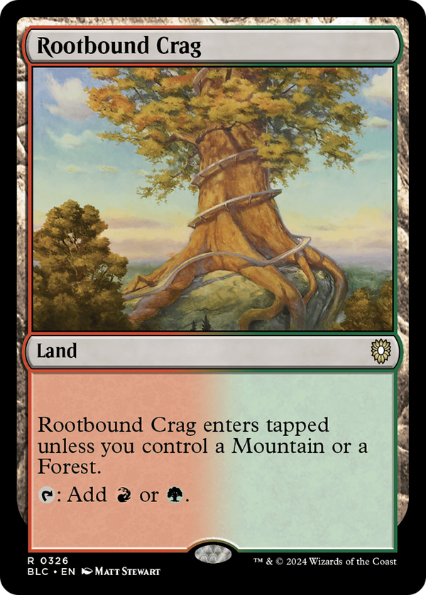 Rootbound Crag (326) [Bloomburrow Commander] - Deck Out Gaming