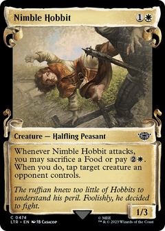 Nimble Hobbit (Showcase Scrolls) (474) [The Lord of the Rings: Tales of Middle-earth] foil - Deck Out Gaming