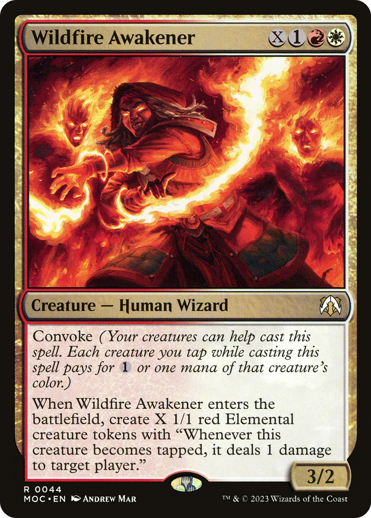 Wildfire Awakener (44) [March of the Machine Commander] - Deck Out Gaming