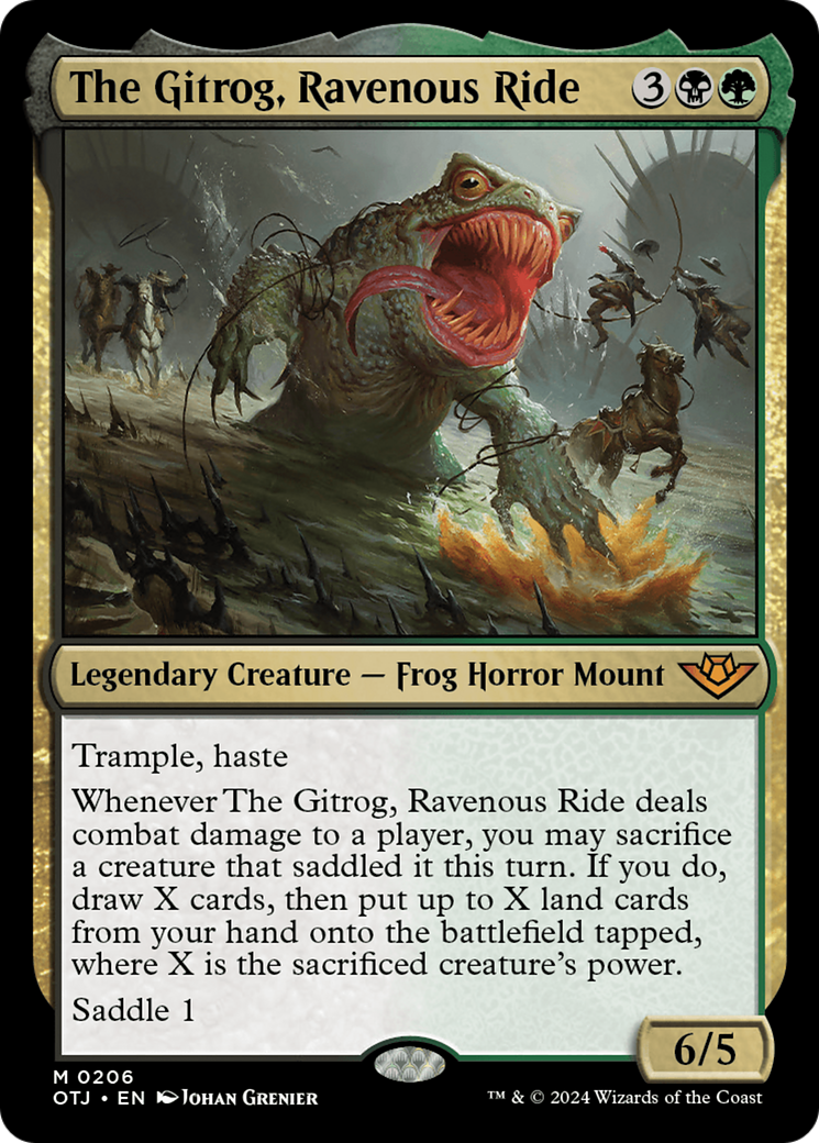 The Gitrog, Ravenous Ride (206) [Outlaws of Thunder Junction] foil - Deck Out Gaming