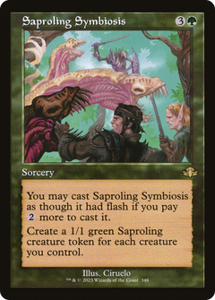 Saproling Symbiosis (Retro Frame) (348) [Dominaria Remastered] - Deck Out Gaming