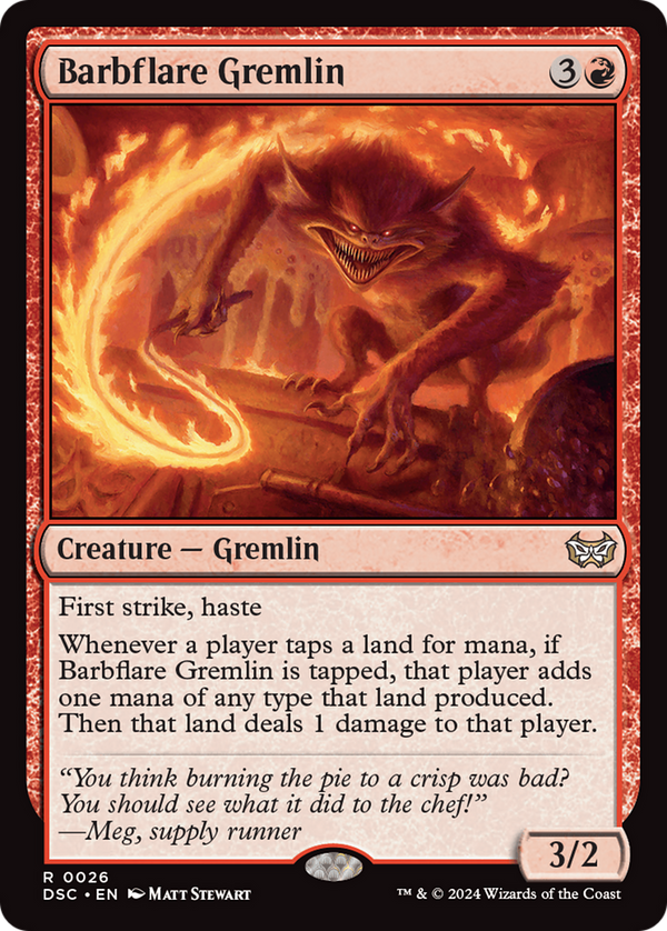 Barbflare Gremlin (26) [Duskmourn: House of Horror Commander] - Deck Out Gaming
