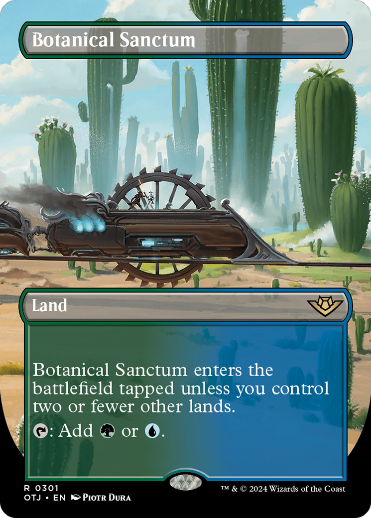 Botanical Sanctum (Borderless) (301) [Outlaws of Thunder Junction] foil - Deck Out Gaming