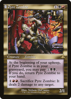 Pyre Zombie (Retro Frame) (362) [Dominaria Remastered] foil - Deck Out Gaming