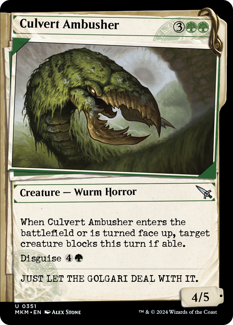 Culvert Ambusher (Showcase) (351) [Murders at Karlov Manor] foil - Deck Out Gaming