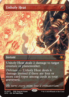 Unholy Heat (Borderless) (71) [Special Guests] foil - Deck Out Gaming