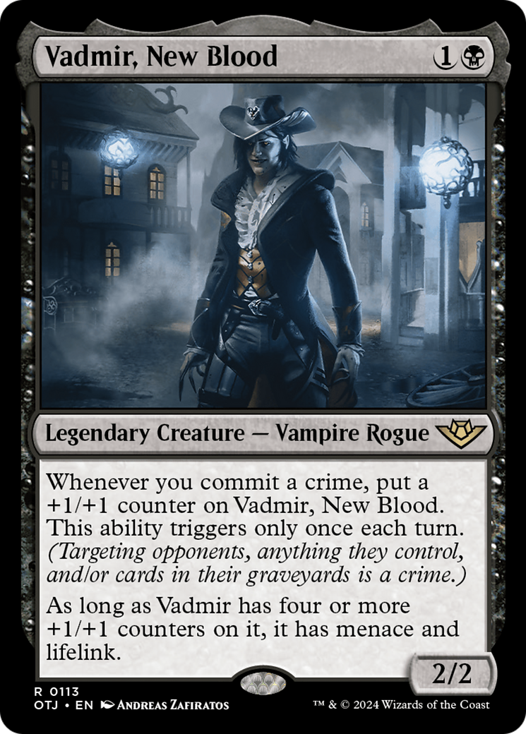 Vadmir, New Blood (113) [Outlaws of Thunder Junction] foil - Deck Out Gaming