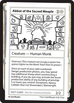 Abbot of the Sacred Meeple () [Mystery Booster 2] - Deck Out Gaming